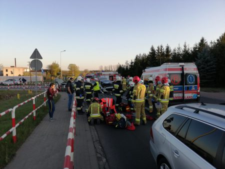 Trasa Śrem – Dolsk, Wypadek. DW 434. fot. Michał Czubak