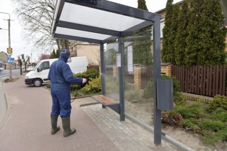 kórnik dezynfekcja przystanków