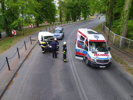 osp kórnik wypadek promenada 2