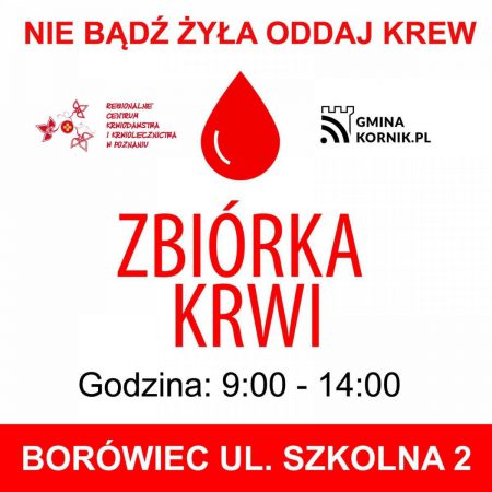 zbiórka krwii Borówiec