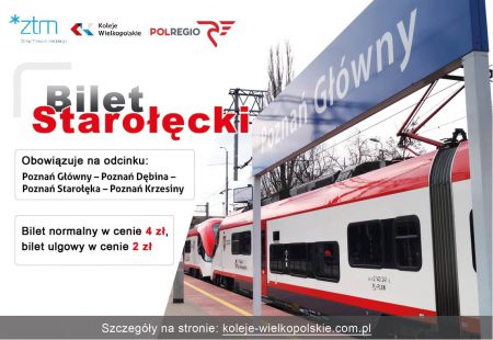 pociąg starołęka dworzec kolej autobus letni rozkłąd jazdy kamionki kórnik poznań