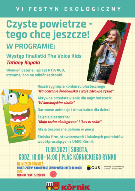 festyn ekologiczny w kórniku, kórnik plac niepodległości, gmina kórnik