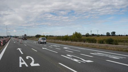 Naprawa nawierzchni na autostradzie A2. autostrada a2 węzeł krzesiny luboń naprawa remont