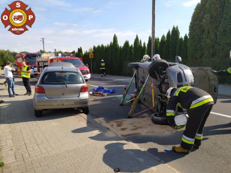 osp kórnik ulica konarska wypadek kolizja
