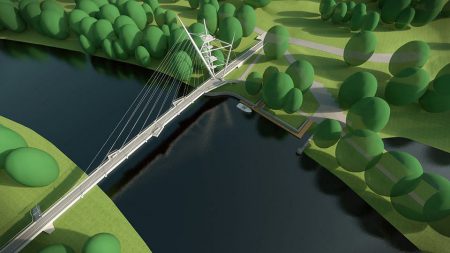 kładka nad wartą, kładka pieszo rowerowa