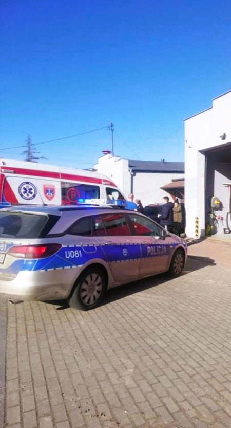 Kolejne potracenie pieszego tym razem w Kamionkach. potrącenie pieszego kamionki ulica poznańska - osp kamionki