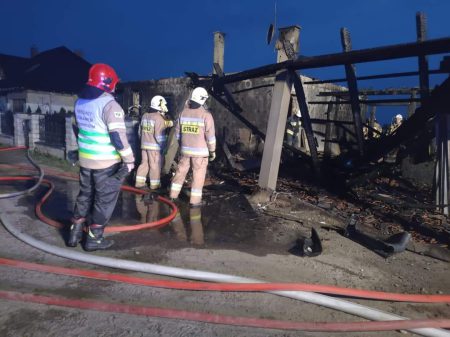 pożar domu w radzewie gmina kórnik