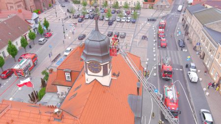 straż pożarna ewakuacja urzędu miasta i gminy kórnik
