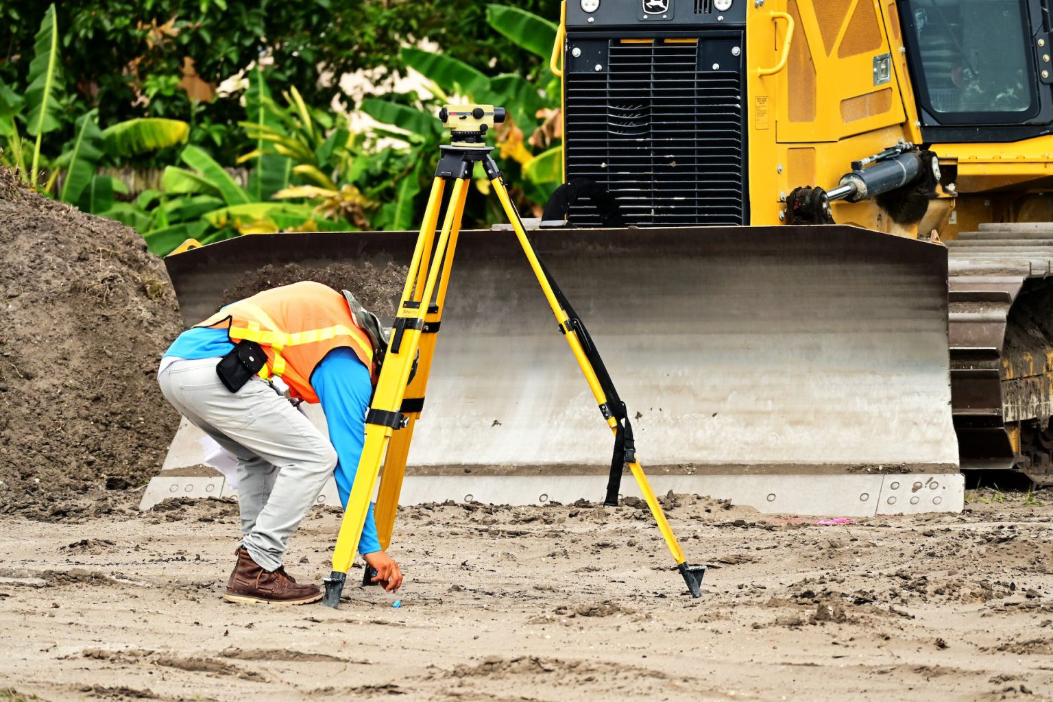 a man surveying the area