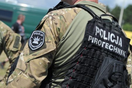 policja saper pirotechnik bomba
