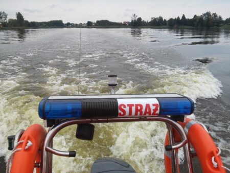 OSP Akcja ratunkowa na jeziorze bnin bnińskie biernatki blażejewo kórnik