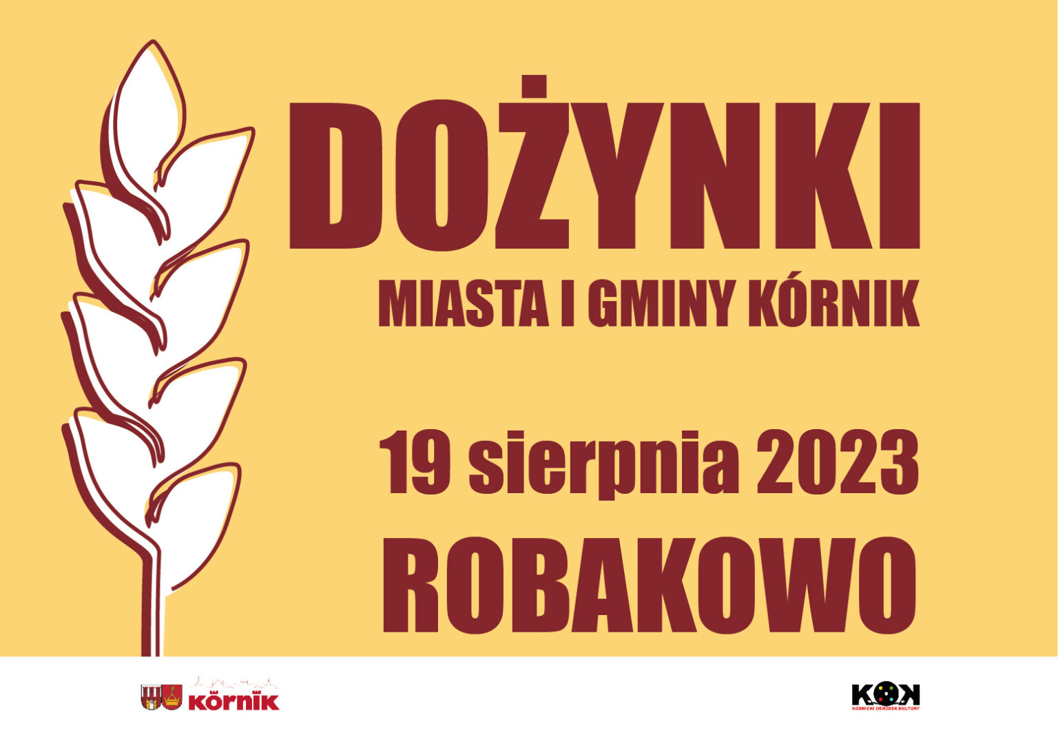 dożynki kórnik robakowo