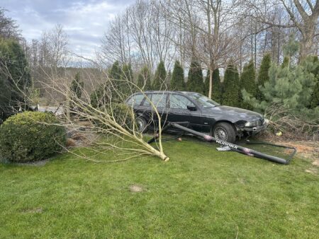 szczytniki jeziorna wypadek drogi nadmierna prędkość