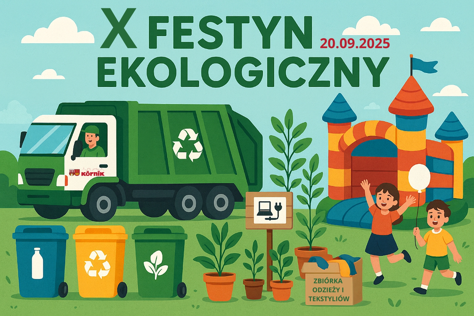 X festyn ekologoiczny zbiórka elektrośmieci zbiórka odzieży i tekstyliów