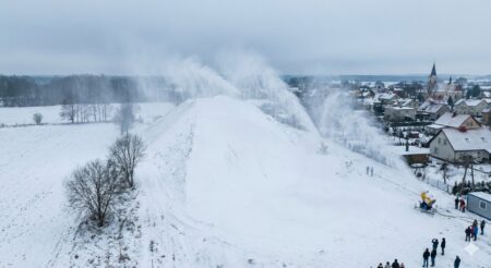 śnieg w robakowie mobilny system nasnieżania