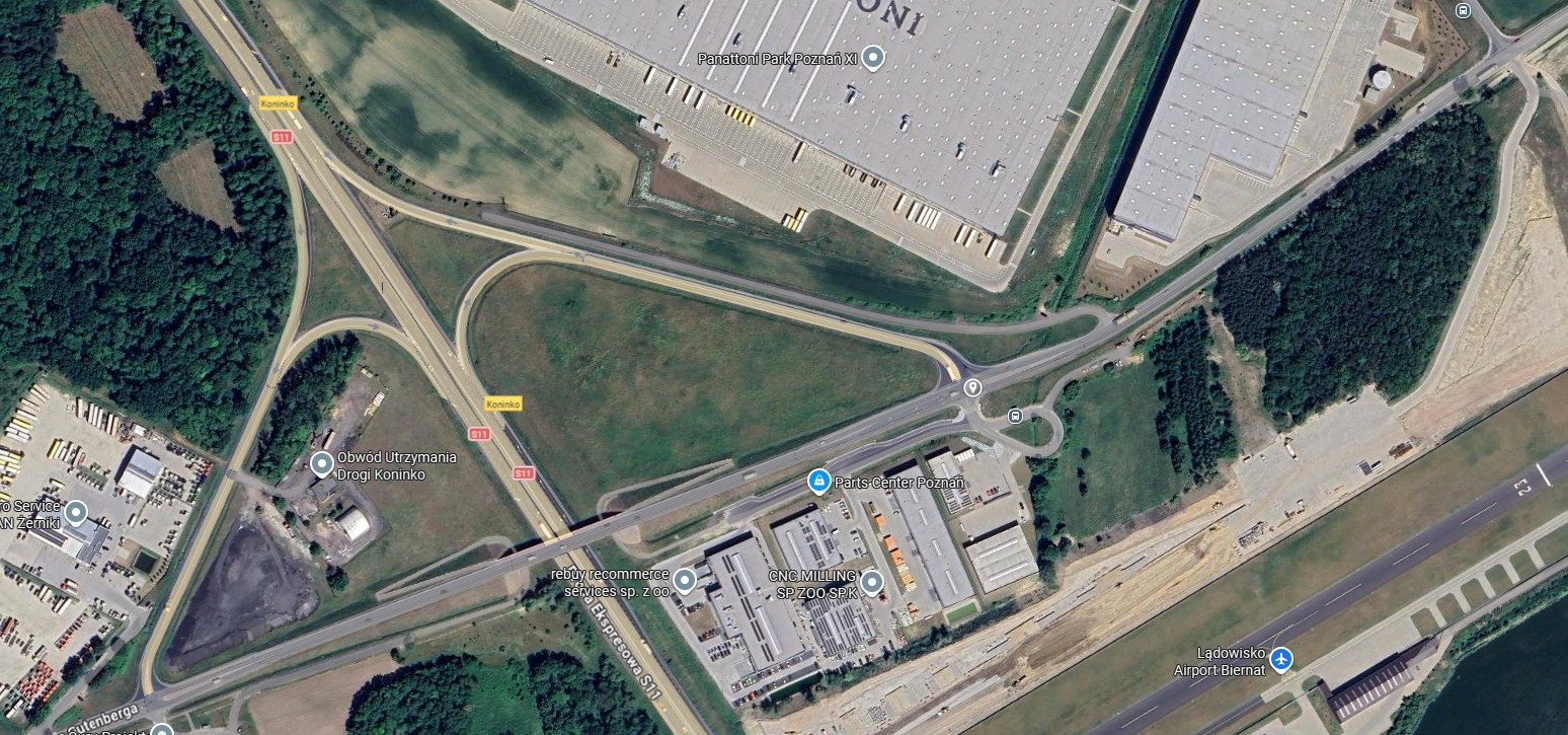 Żerniki: groźny wypadek ciężarówki z busem. Pojazd w rowie, skrzyżowanie zablokowane! Węzeł Koninko kierunek Tulce. 2 mapa zerniki wypadek policja osp straz