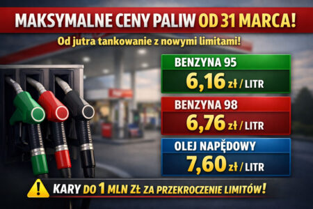 ceny paliw od 31 marca