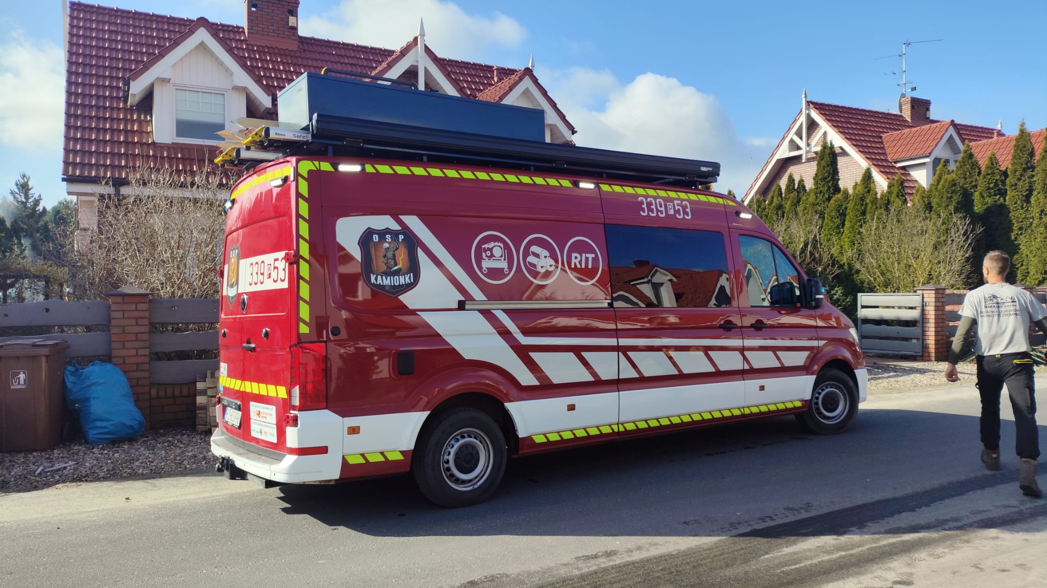 pozar kamionki rumiankowa osp 5