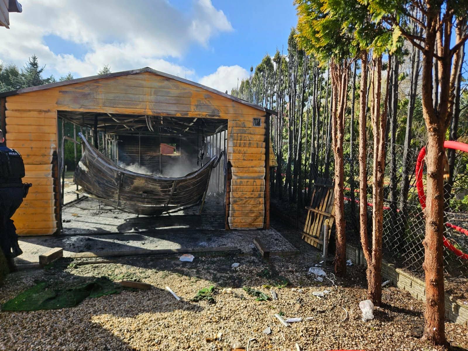 pozar w kamionkach osp kamionki osp kornik 3