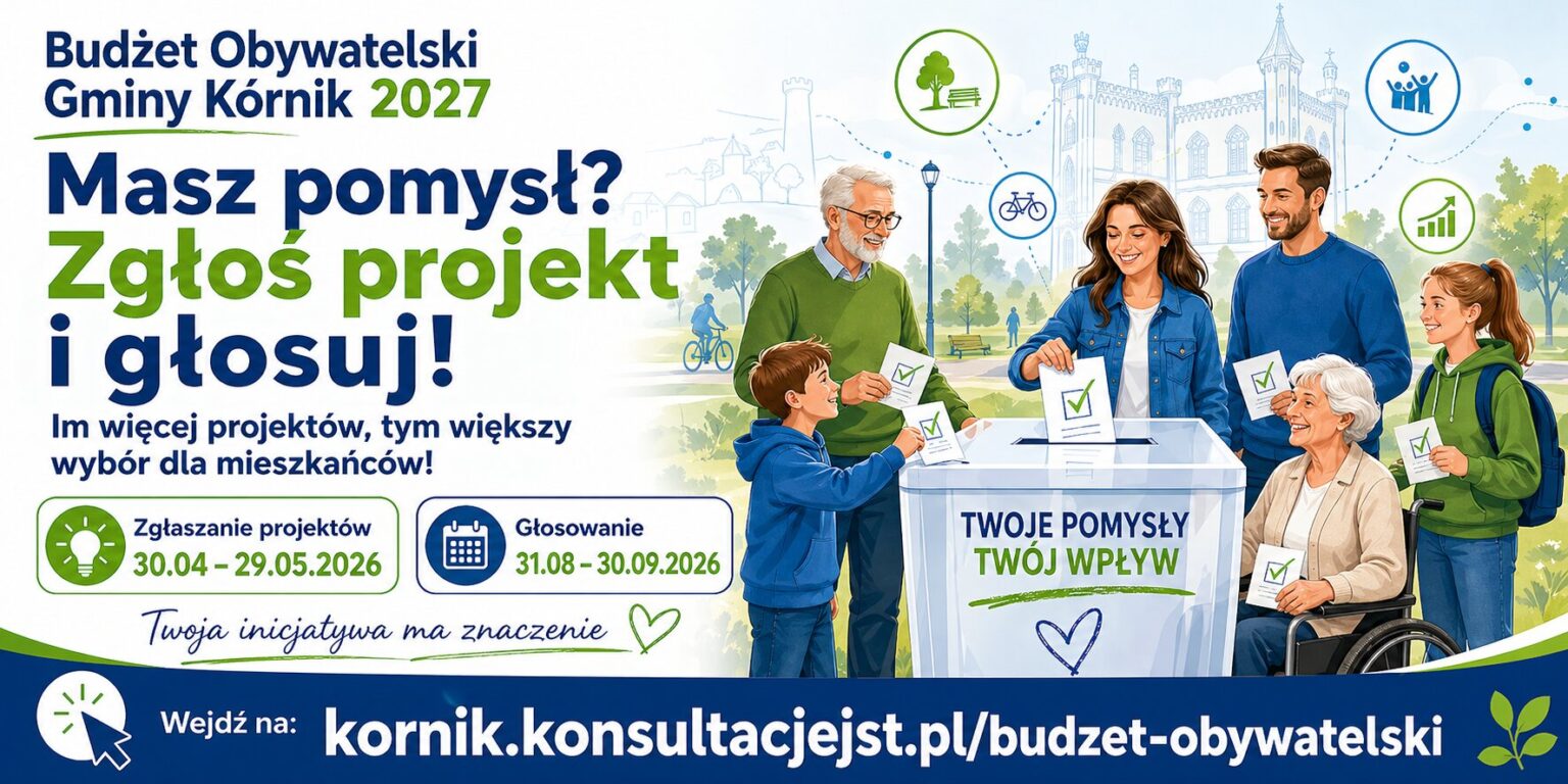 budzet obywatelski kórnik 2026 2027 głosowanie