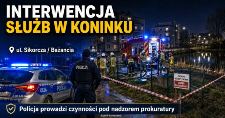 Koninko: Interwencja służb. Zgłoszenie dotyczyło możliwego skażenia biologicznego. koninko sikorcza interwencja osp policja