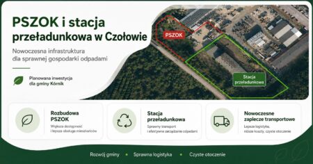 stacja przeładunkowa pszok gmina kórnik czołowo