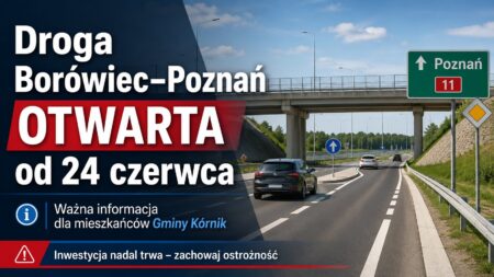 borówiec koninko krzesiny poznań droga otwarta inwestycja wojskowa trasa