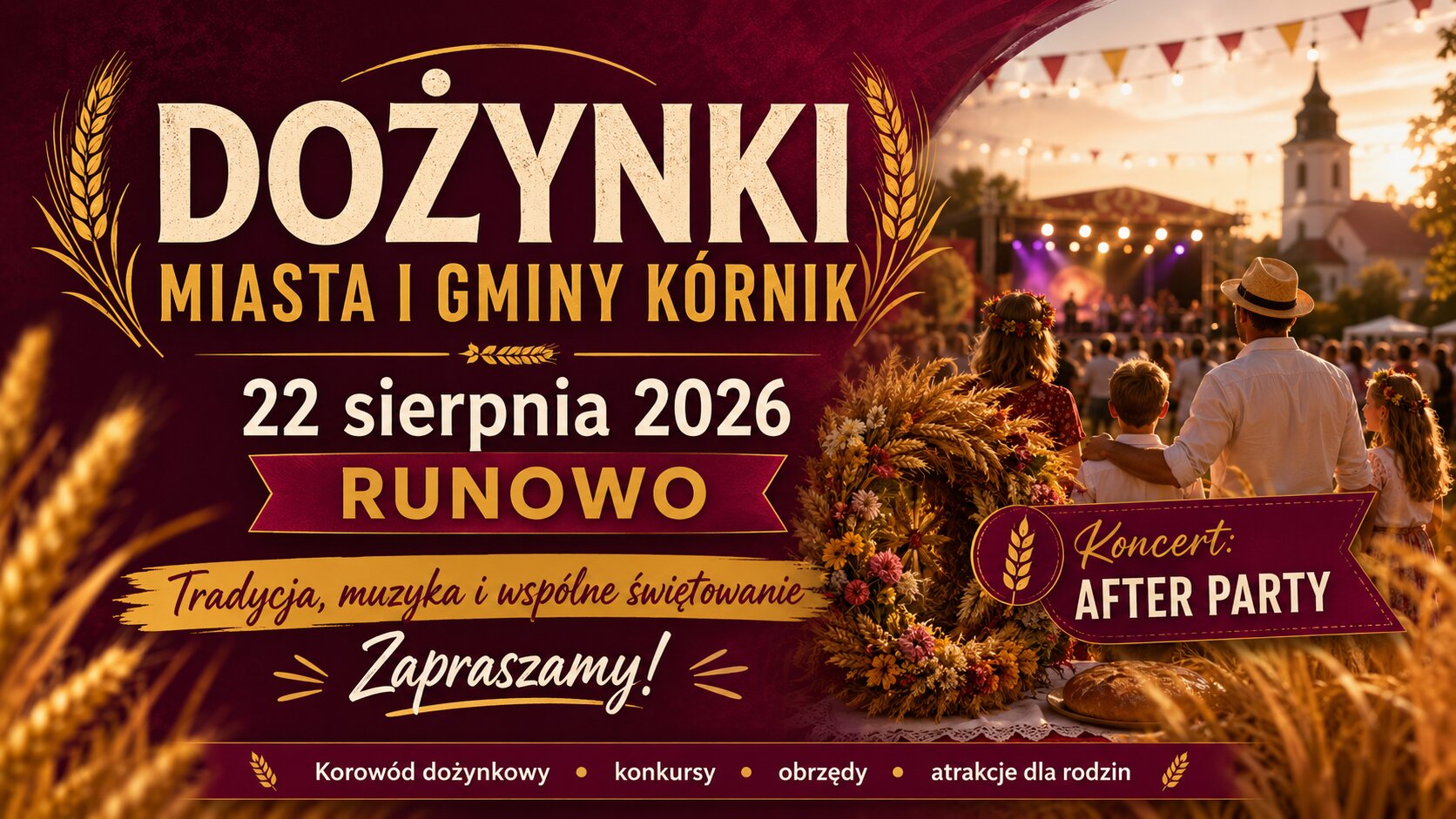 dozynki runowo swieto rolnikow after party gmina kornik