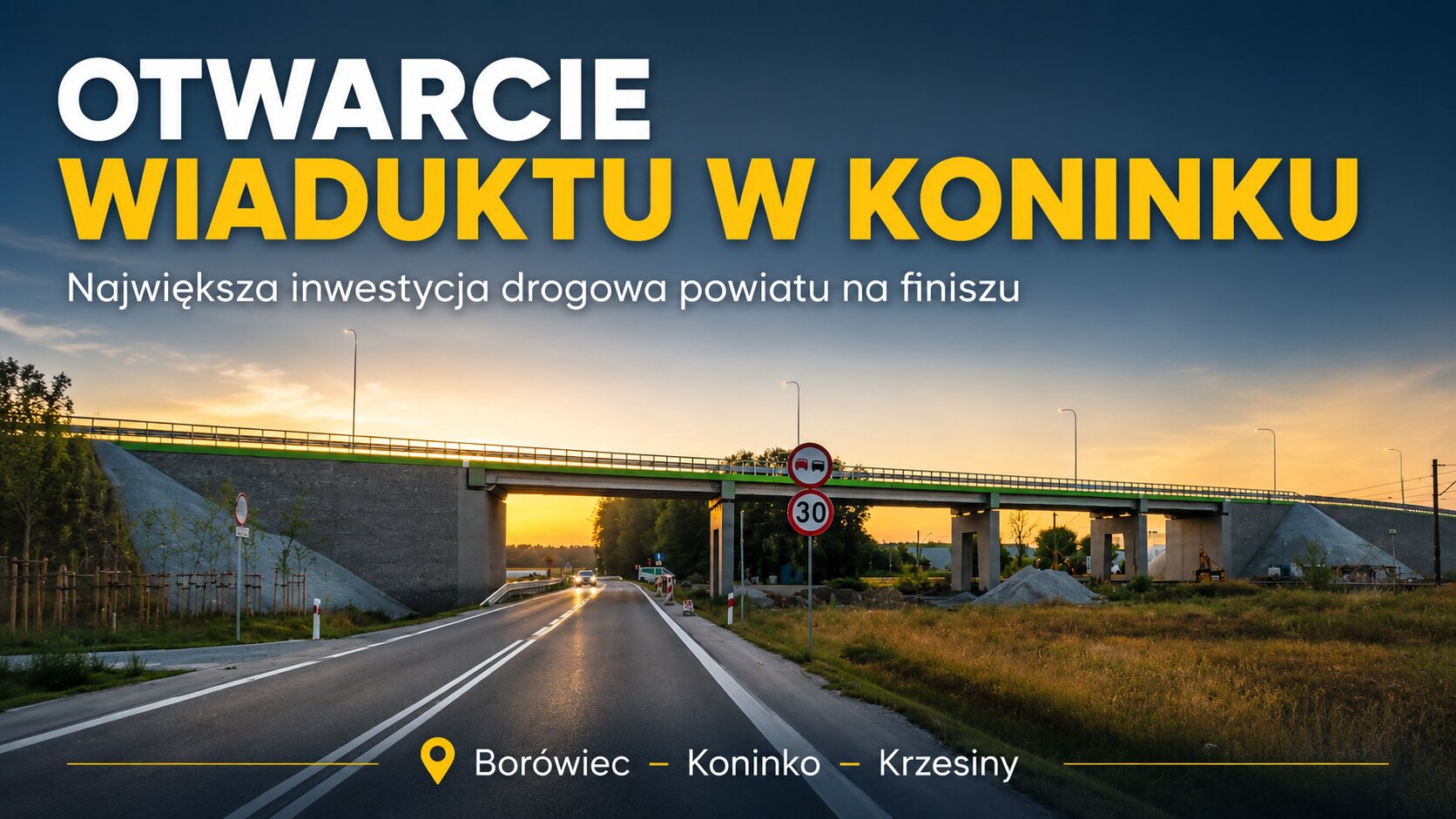 wiadukt koninko krzesiny borowiec kamionki - gmina kórnik - droga wojskowa gminakornik