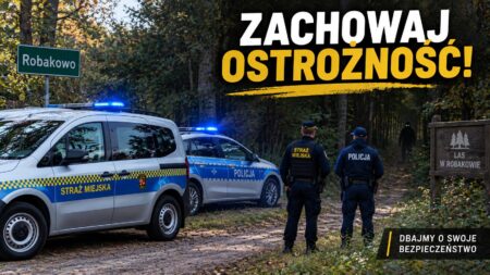 Nagi mężczyzna w lesie w Robakowie. Poszukiwani świadkowie 1000043353