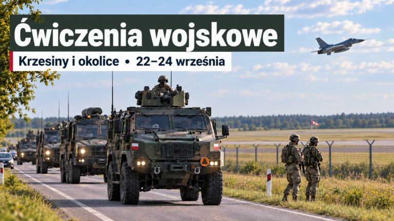 Ćwiczenia wojskowe koło Krzesin. Będą wystrzały i wybuchy. 1000043622