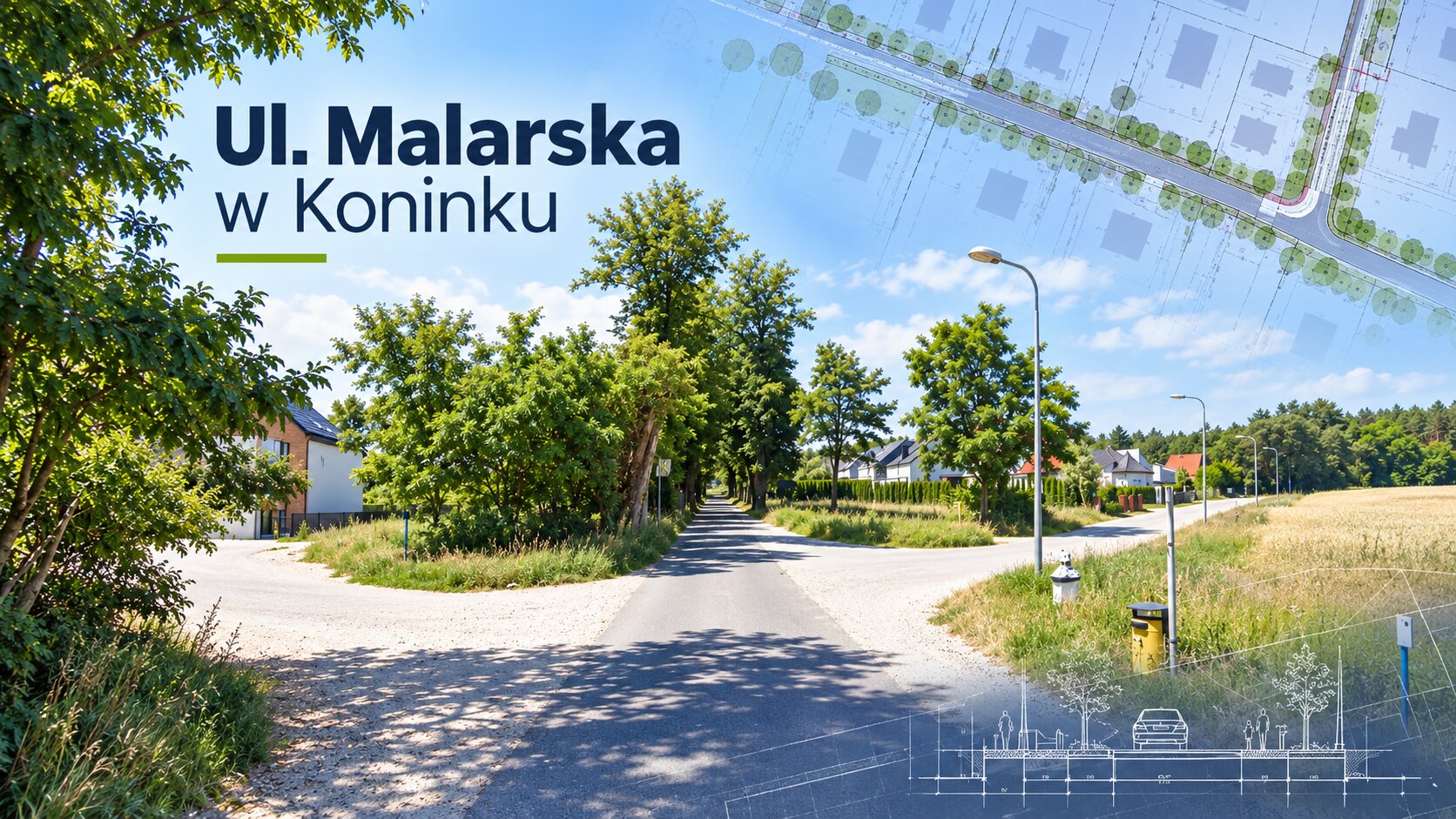 malarska koninko remont koncepcja projekt ulicy