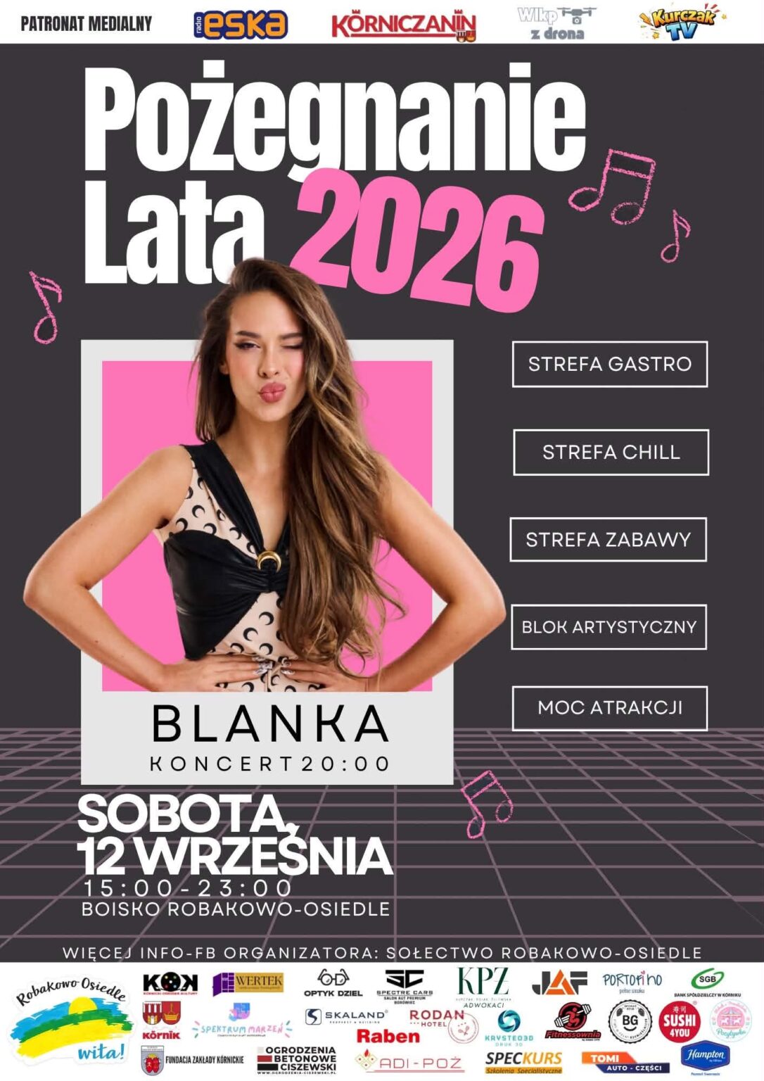 plakat robakowo pozegnanie lata blanka