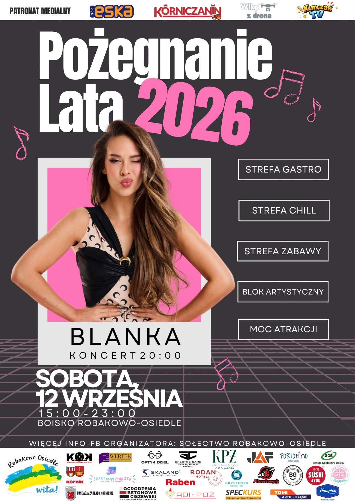 plakat robakowo pozegnanie lata blanka