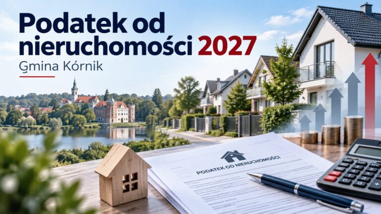 Podatek od nieruchomości w Kórniku 2027. Jest projekt stawek. podatek od nieruchomosci 2027