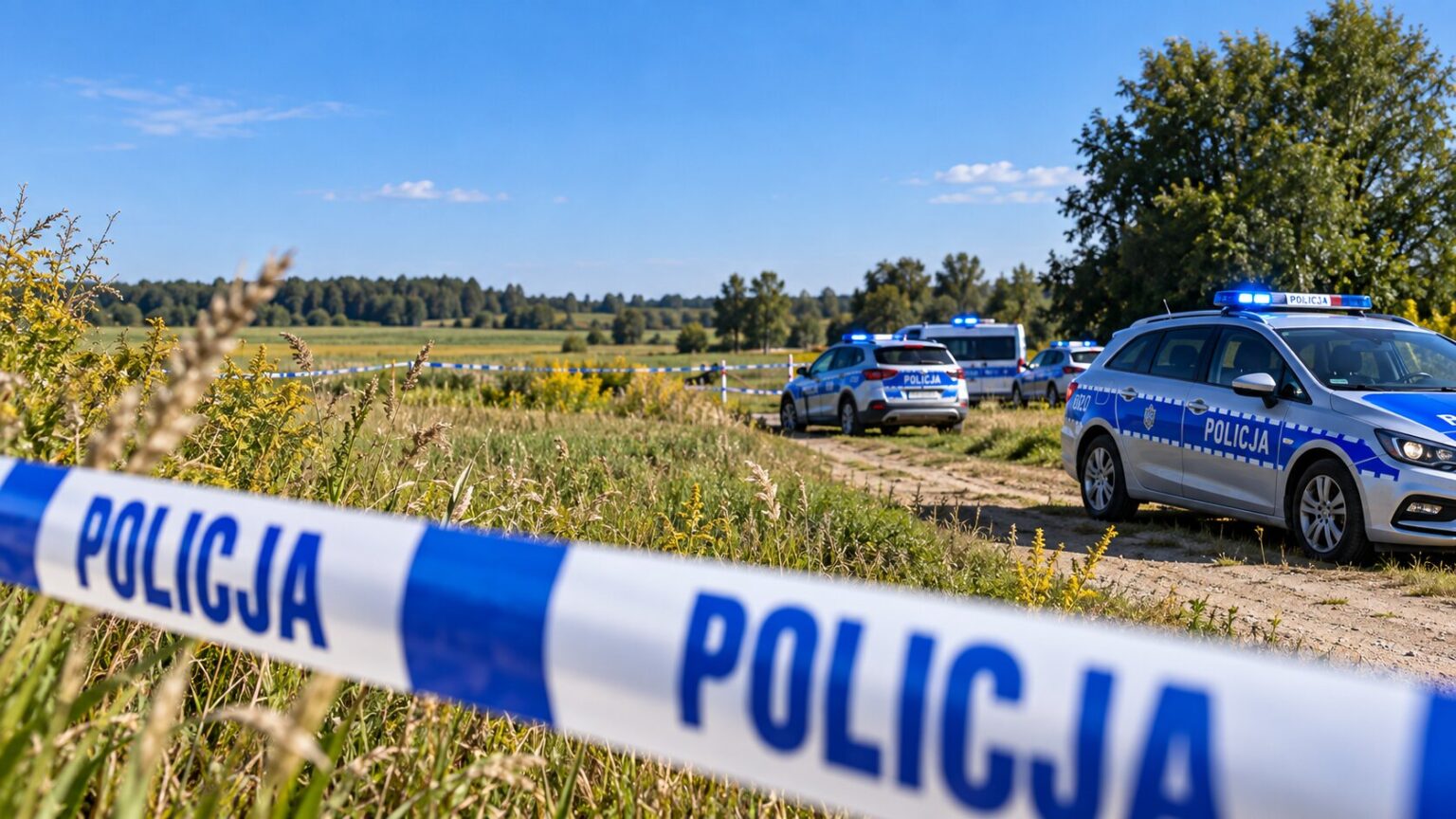 policja miejsce przestępstwa dachowa borówiec potrącenie charakter kryminalny